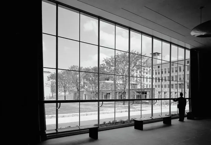 Framed Print : Bell Telephone Laboratories, Murray Hill, New Jersey, 1942. Creator: Gottscho-Schleisner, Inc Framed Print : Bell Telephone Laboratories, Murray Hill, New Jersey, 1942. Creator: Gottscho-Schleisner, Inc