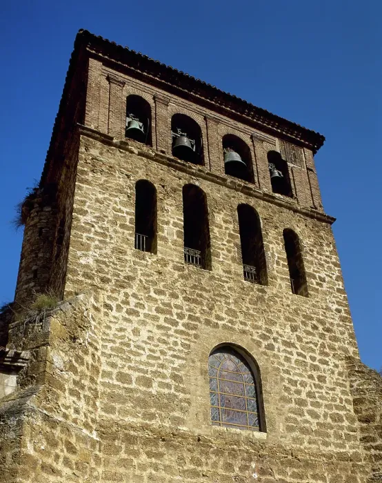 Framed Print : Bell tower, San Gil church, Cervera del Rio Alhama, La Rioja, Spain, 15th-17th century (2001). Creator: LTL Framed Print : Bell tower, San Gil church, Cervera del Rio Alhama, La Rioja, Spain, 15th-17th century (2001). Creator: LTL