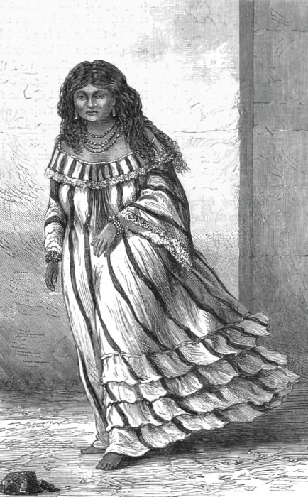 Framed Print : The belle of the Guajiro village; A Visit to the Guajiro Indians of Maracaibo, Venezuela, 1875. Creator: A Goering Framed Print : The belle of the Guajiro village; A Visit to the Guajiro Indians of Maracaibo, Venezuela, 1875. Creator: A Goering
