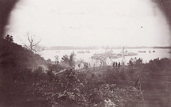 Belle Plain, Virginia. Lower Wharf, 1864. Creators: Tim O Sullivan, James Gardner