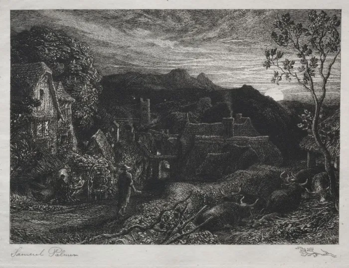 Framed Print : The Bellman, 1879. Creator: Samuel Palmer (British, 1805-1881) Framed Print : The Bellman, 1879. Creator: Samuel Palmer (British, 1805-1881)