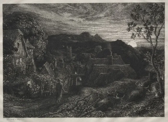 Framed Print : The Bellman, 1879. Creator: Samuel Palmer (British, 1805-1881) Framed Print : The Bellman, 1879. Creator: Samuel Palmer (British, 1805-1881)