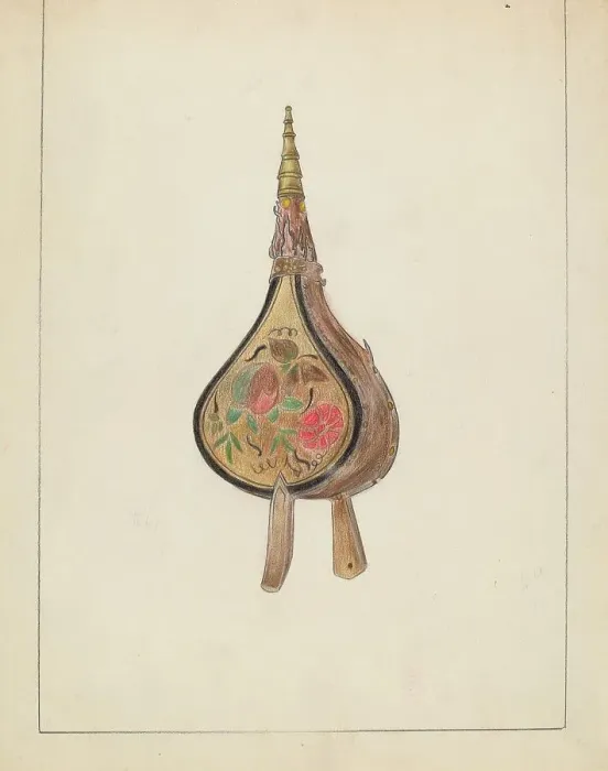 Framed Print : Bellows, c. 1935. Creator: Benjamin Resnick Framed Print : Bellows, c. 1935. Creator: Benjamin Resnick