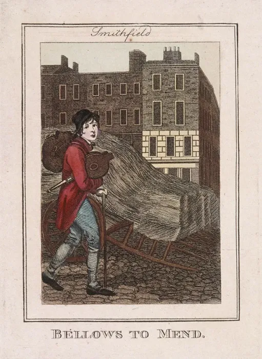 Framed Print : Bellows to Mend, Cries of London, 1804 Framed Print : Bellows to Mend, Cries of London, 1804