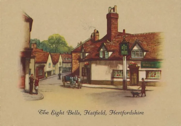 Framed Print : The Eight Bells, Hatfield, Hertfordshire, 1939 Framed Print : The Eight Bells, Hatfield, Hertfordshire, 1939