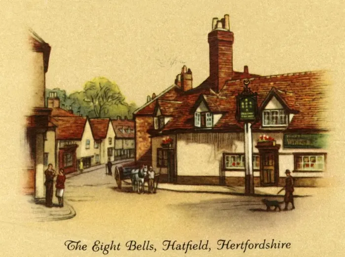 Framed Print : The Eight Bells, Hatfield, Hertfordshire, 1939. Creator: Unknown Framed Print : The Eight Bells, Hatfield, Hertfordshire, 1939. Creator: Unknown