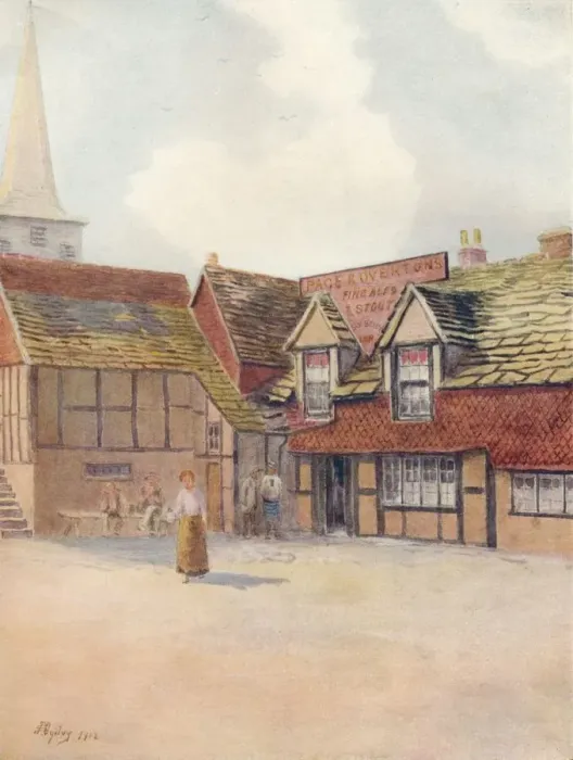 Framed Print : The Six Bells, Horley, 1912, (1914). Artist: Jamess Ogilvy Framed Print : The Six Bells, Horley, 1912, (1914). Artist: Jamess Ogilvy