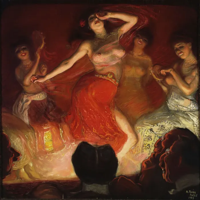 Framed Print : Belly Dancer, 1903. Creator: Antti Faven Framed Print : Belly Dancer, 1903. Creator: Antti Faven