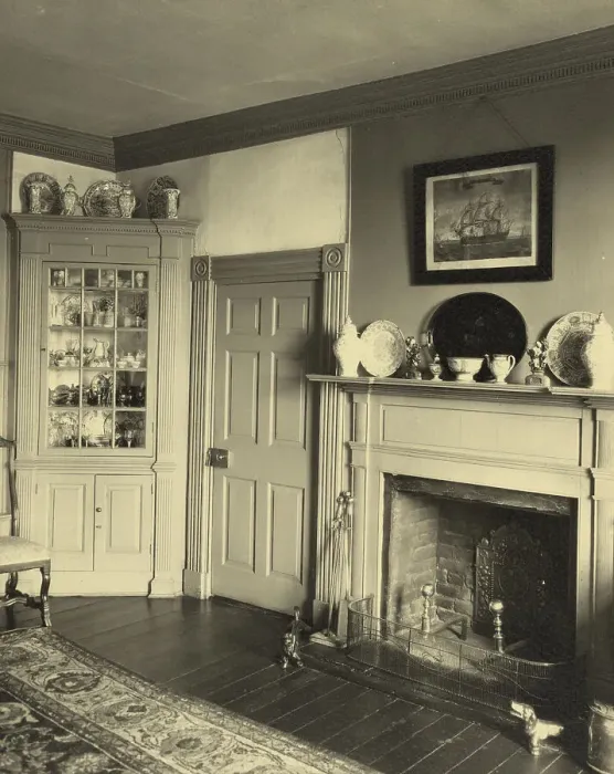 Framed Print : Belmont, dining room mantel, between 1925 and 1929. Creator: Frances Benjamin Johnston Framed Print : Belmont, dining room mantel, between 1925 and 1929. Creator: Frances Benjamin Johnston