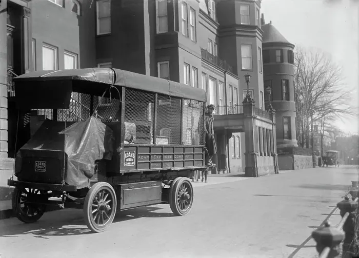 Framed Print : Belongings of Count J.H. Von Bernstorff being removed from the German Embassy, Washington DC, 1917. Creator: Harris & Ewing. Belongings of Count J.H. Von Bernstorff being removed from the German Embassy, Washington DC, 1917 Framed Print : Belongings of Count J.H. Von Bernstorff being removed from the German Embassy, Washington DC, 1917. Creator: Harris & Ewing. Belongings of Count J.H. Von Bernstorff being removed from the German Embassy, Washington DC, 1917
