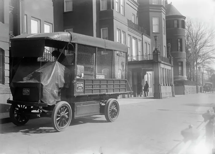 Framed Print : Belongings of Count J.H. Von Bernstorff being removed from the German Embassy, Washington DC, 1917. Creator: Harris & Ewing. Belongings of Count J.H. Von Bernstorff being removed from the German Embassy, Washington DC, 1917 Framed Print : Belongings of Count J.H. Von Bernstorff being removed from the German Embassy, Washington DC, 1917. Creator: Harris & Ewing. Belongings of Count J.H. Von Bernstorff being removed from the German Embassy, Washington DC, 1917