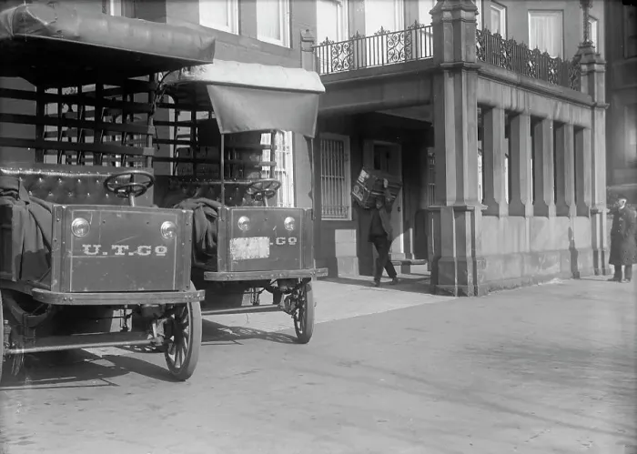 Framed Print : Belongings of Count J.H. Von Bernstorff being removed from the German Embassy, Washington DC, 1917. Creator: Harris & Ewing. Belongings of Count J.H. Von Bernstorff being removed from the German Embassy, Washington DC, 1917 Framed Print : Belongings of Count J.H. Von Bernstorff being removed from the German Embassy, Washington DC, 1917. Creator: Harris & Ewing. Belongings of Count J.H. Von Bernstorff being removed from the German Embassy, Washington DC, 1917