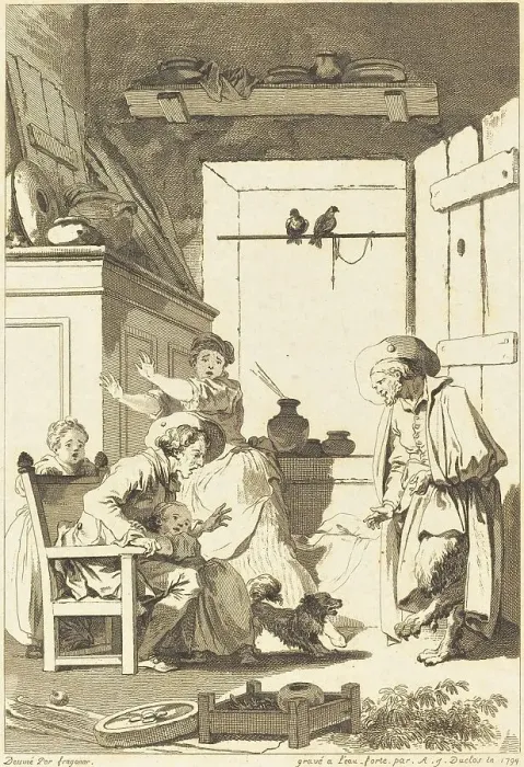 Framed Print : Belphegor, 1794. Creator: Charles Emmanuel Patas
