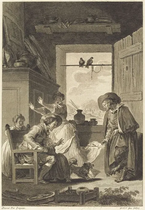 Framed Print : Belphegor, 1794. Creator: Charles Emmanuel Patas Framed Print : Belphegor, 1794. Creator: Charles Emmanuel Patas
