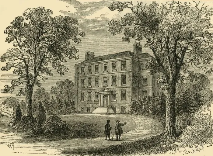 Framed Print : Belsize House in 1800, (c1876). Creator: Unknown Framed Print : Belsize House in 1800, (c1876). Creator: Unknown