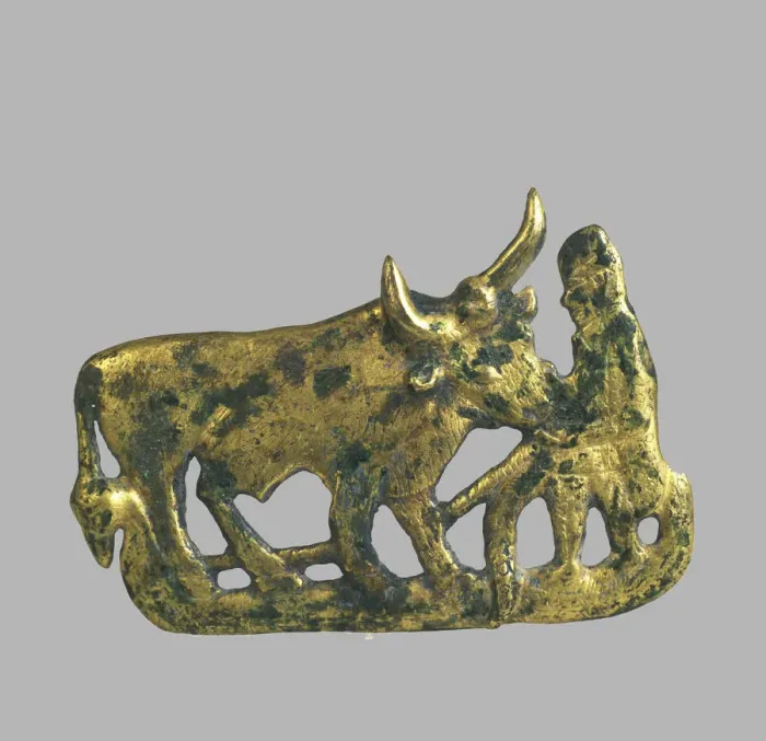 Framed Print : Belt buckle, 5th-4th century BC. Artist: Scythian Art Framed Print : Belt buckle, 5th-4th century BC. Artist: Scythian Art