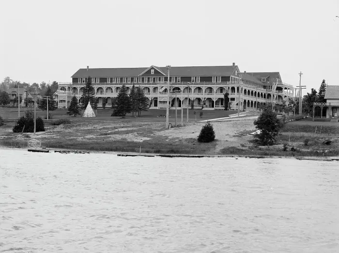 Framed Print : Belvedere, Charlevoix, Mich. c1906. Creator: Unknown Framed Print : Belvedere, Charlevoix, Mich. c1906. Creator: Unknown