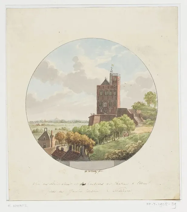 Framed Print : Belvédère in Nijmegen, 1794-1858. Creator: Henricus Franciscus Wiertz Framed Print : Belvédère in Nijmegen, 1794-1858. Creator: Henricus Franciscus Wiertz