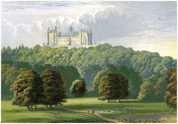 Belvoir Castle, Leicestershire, home of the Duke of Rutland, c1880