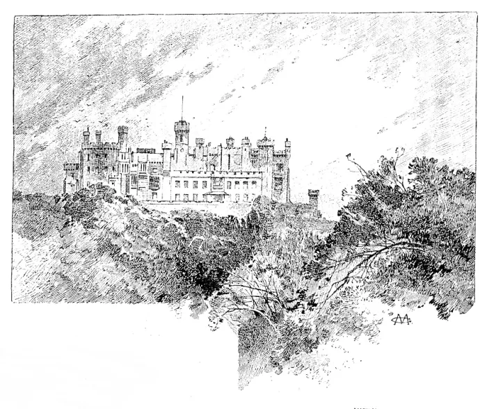 Framed Print : Belvoir Castle, view from the Duke's Walk, 1890. Creator: Unknown Framed Print : Belvoir Castle, view from the Duke's Walk, 1890. Creator: Unknown