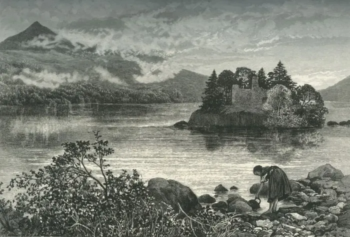 Framed Print : Ben Lomond and Inveruglas Isle, c1870 Framed Print : Ben Lomond and Inveruglas Isle, c1870