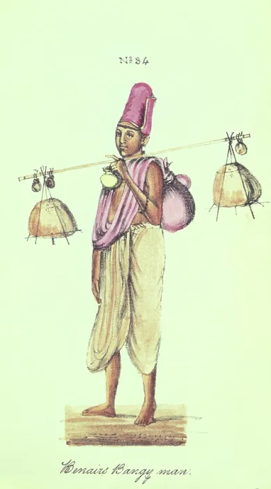 Framed Print : Benairs Bangy man, 1837. Creator: Venkata Ramasvani Framed Print : Benairs Bangy man, 1837. Creator: Venkata Ramasvani