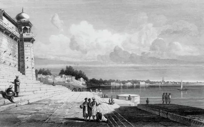 Framed Print : Benares, 1835. Creator: Thomas Shotter Boys Framed Print : Benares, 1835. Creator: Thomas Shotter Boys
