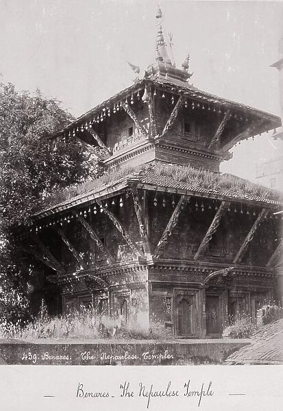 Benares, The Nepalese Temple, Late 1860s. Creator: Samuel Bourne