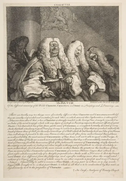Framed Print : The Bench, September 1758. Creator: William Hogarth Framed Print : The Bench, September 1758. Creator: William Hogarth