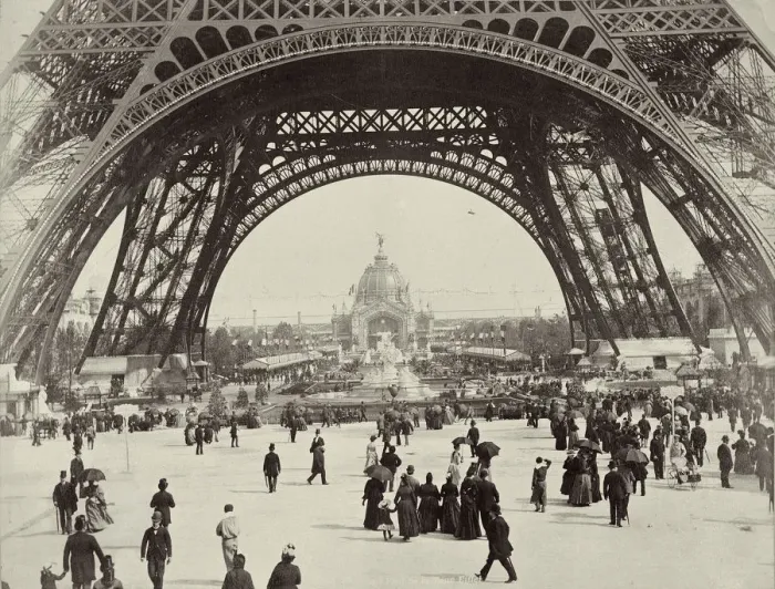 Framed Print : Beneath the Eiffel Tower, Paris, 1889 Framed Print : Beneath the Eiffel Tower, Paris, 1889
