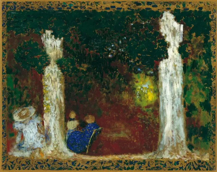 Framed Print : Beneath the Trees, 1897-1898. Artist: Vuillard, Edouard (1868-1940) Framed Print : Beneath the Trees, 1897-1898. Artist: Vuillard, Edouard (1868-1940)