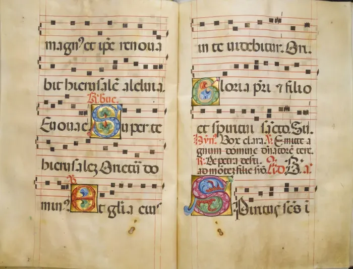 Framed Print : Benedictine Antiphonary, ca. 1467-70. Creator: Belbello da Pavia