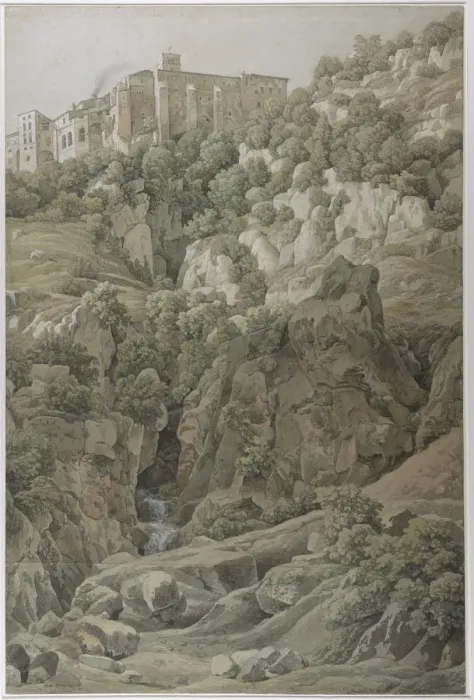 Framed Print : The Benedictine Convent of Santa Scholastica near Subiaco in the Sabine Mountains, 1797 Framed Print : The Benedictine Convent of Santa Scholastica near Subiaco in the Sabine Mountains, 1797