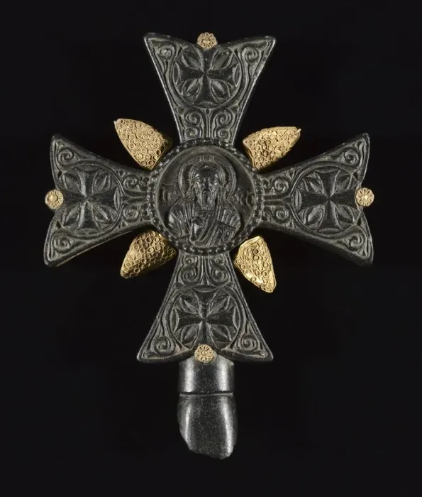 Framed Print : Benediction Cross, 1200s-1400s. Creator: Unknown Framed Print : Benediction Cross, 1200s-1400s. Creator: Unknown