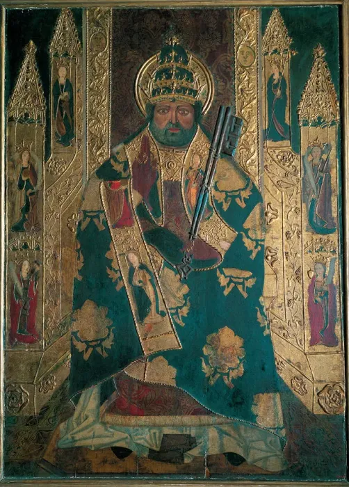 Framed Print : Benedicto XIII, alleged portrait of the antipope called Pedro de Luna who is representing Framed Print : Benedicto XIII, alleged portrait of the antipope called Pedro de Luna who is representing