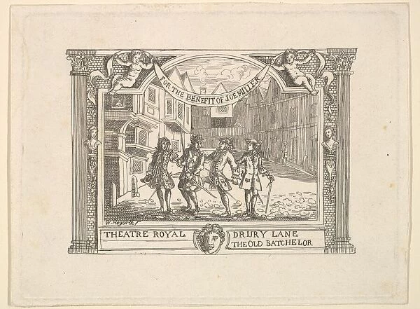 Benefit Ticket for Joe Miller, 1790s. Creator: Unknown
