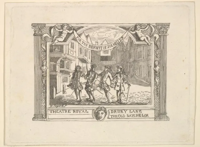 Framed Print : Benefit Ticket for Joe Miller, 1790s. Creator: Unknown Framed Print : Benefit Ticket for Joe Miller, 1790s. Creator: Unknown