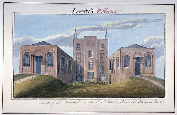 Benevolent Society of St Patricks building, Stamford Street, Southwark, London, c1825