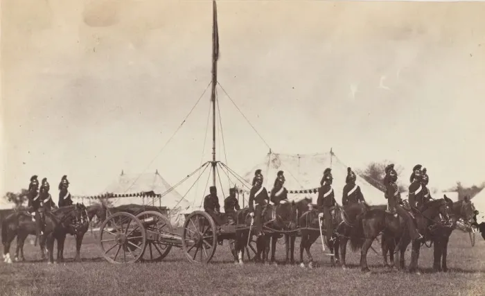 Framed Print : Bengal Horse Artillery, 1860, 1860. Creator: Unknown Framed Print : Bengal Horse Artillery, 1860, 1860. Creator: Unknown