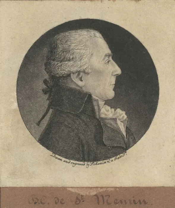 Framed Print : Benigne-Charles Fevret de Saint-Memin, 1796 Framed Print : Benigne-Charles Fevret de Saint-Memin, 1796