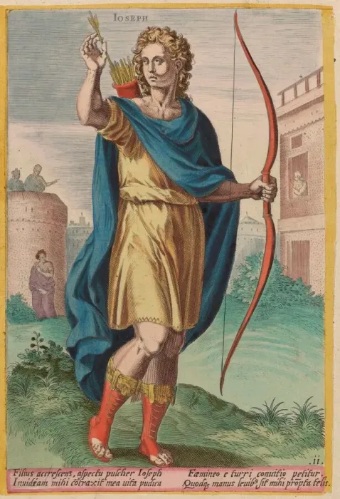 Framed Print : Benjamin, c. 1585. Creator: Johann Sadeler I Framed Print : Benjamin, c. 1585. Creator: Johann Sadeler I
