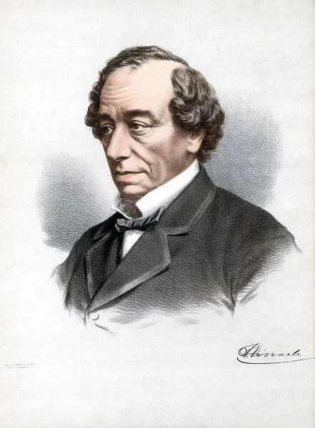 Benjamin Disraeli, 1st Earl of Beaconsfield, British Conservative statesman, c1890. Artist: Cassell, Petter & Galpin