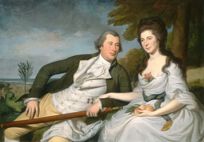 Framed Print : Benjamin and Eleanor Ridgely Laming, 1788. Creator: Charles Willson Peale Framed Print : Benjamin and Eleanor Ridgely Laming, 1788. Creator: Charles Willson Peale