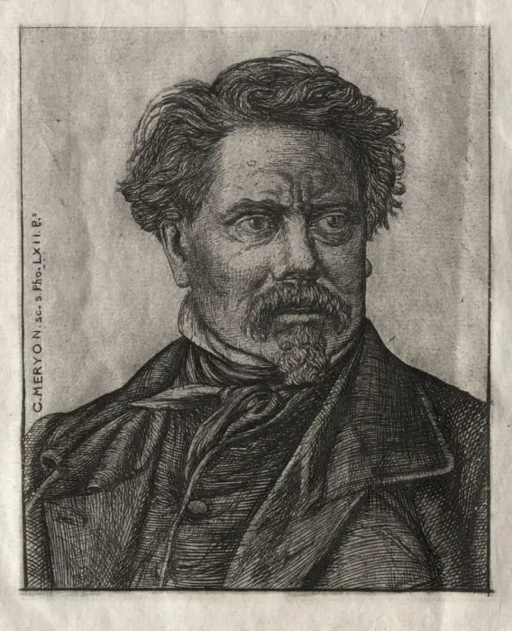 Framed Print : Benjamin Fillon, Man of Letters, 1862. Creator: Charles Meryon (French, 1821-1868) Framed Print : Benjamin Fillon, Man of Letters, 1862. Creator: Charles Meryon (French, 1821-1868)