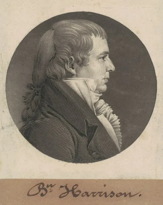 Framed Print : Benjamin Harrison, 1807. Creator: Charles Balthazar Julien Fevret de Saint-Mé Framed Print : Benjamin Harrison, 1807. Creator: Charles Balthazar Julien Fevret de Saint-Mé