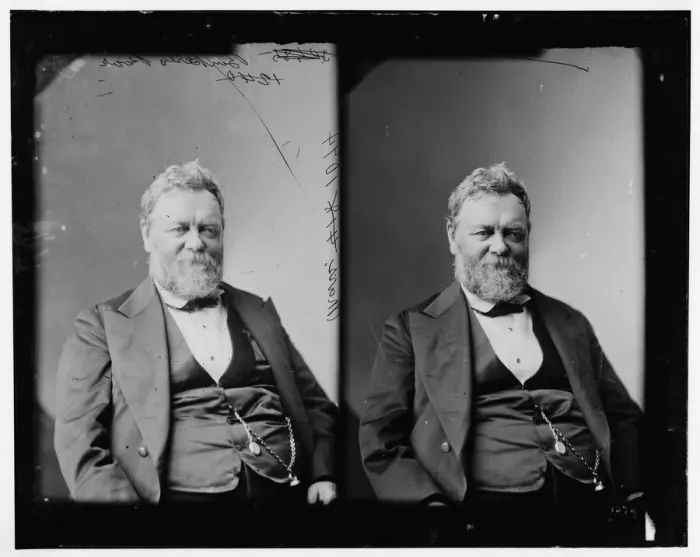 Framed Print : Benjamin Perley Poore of Massachusetts, 1865-1880. Creator: Unknown