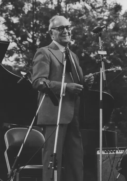 Framed Print : Benny Goodman, Capital Radio Jazz Festival, Knebworth, 1982. Creator: Brian Foskett Framed Print : Benny Goodman, Capital Radio Jazz Festival, Knebworth, 1982. Creator: Brian Foskett