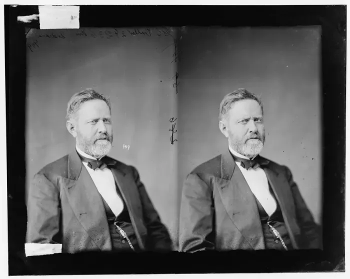 Framed Print : Benoni Stinson Fuller of Indiana, 1865-1880. Creator: Unknown Framed Print : Benoni Stinson Fuller of Indiana, 1865-1880. Creator: Unknown