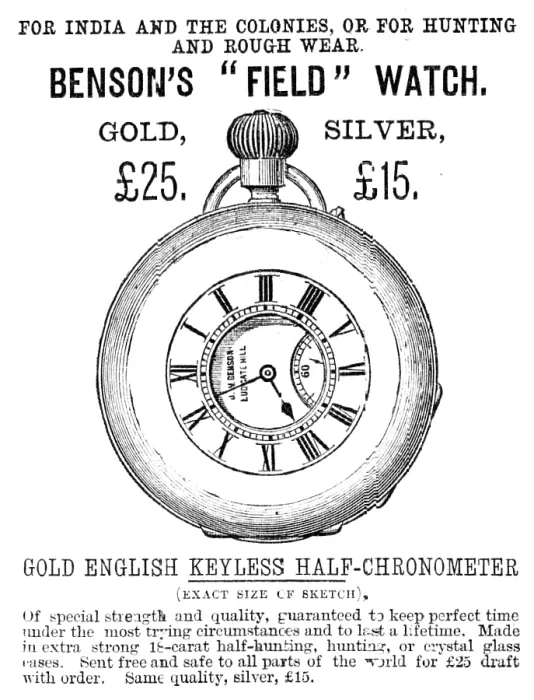 Framed Print : Benson's 'Field' Watch, 1883. Creator: Unknown. Benson's 'Field' Watch, 1883. Creator: Unknown Framed Print : Benson's 'Field' Watch, 1883. Creator: Unknown. Benson's 'Field' Watch, 1883. Creator: Unknown