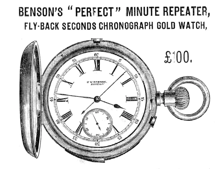 Framed Print : Benson's 'Perfect' Minute Repeater Watch, 1883. Creator: Unknown. Benson's 'Perfect' Minute Repeater Watch, 1883. Creator: Unknown Framed Print : Benson's 'Perfect' Minute Repeater Watch, 1883. Creator: Unknown. Benson's 'Perfect' Minute Repeater Watch, 1883. Creator: Unknown
